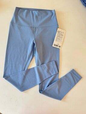 lululemon Align Leggings High Rise 28” Inseam Full Length, Color: Blue Willow